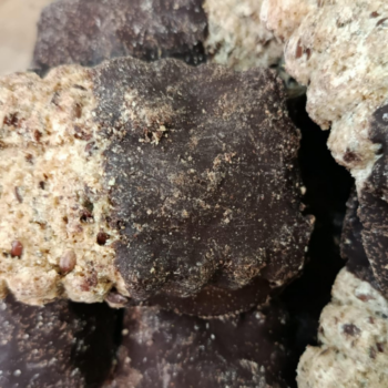 Galletas de Harina Integral de Espelta y Centeno, Linaza, Tomillo, Eritritol y Chocolate Negro (sin lactosa y sin huevo) /100 gr.