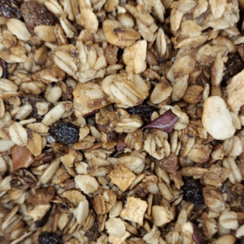 Granola Manzana Jengibre Eco (Avena, Manzana, Jengibre, Pasas, Pipas Girasol, Canela y Almendra) /100 gr.