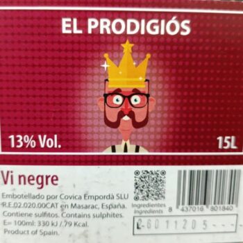 Vino Joven Tinto Botella 500 ml.