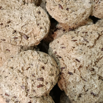Galletas de Harina de Avena y Trigo Sarraceno, Nuez Moscada y Clavo (sin lactosa) /100 gr.
